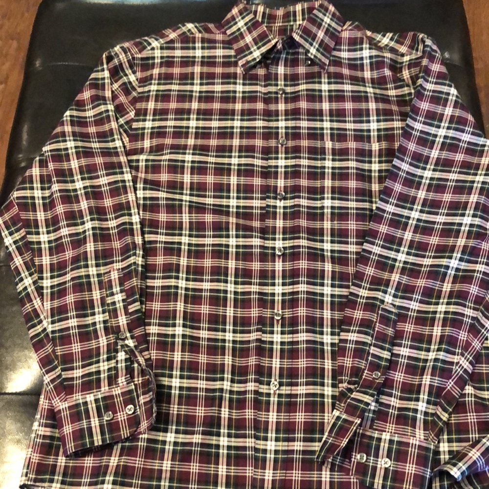 JOS.A.Bank-Mpreppy classic look-maroon,beige, gold, green, Black color-Like New! - Picture 2 of 7